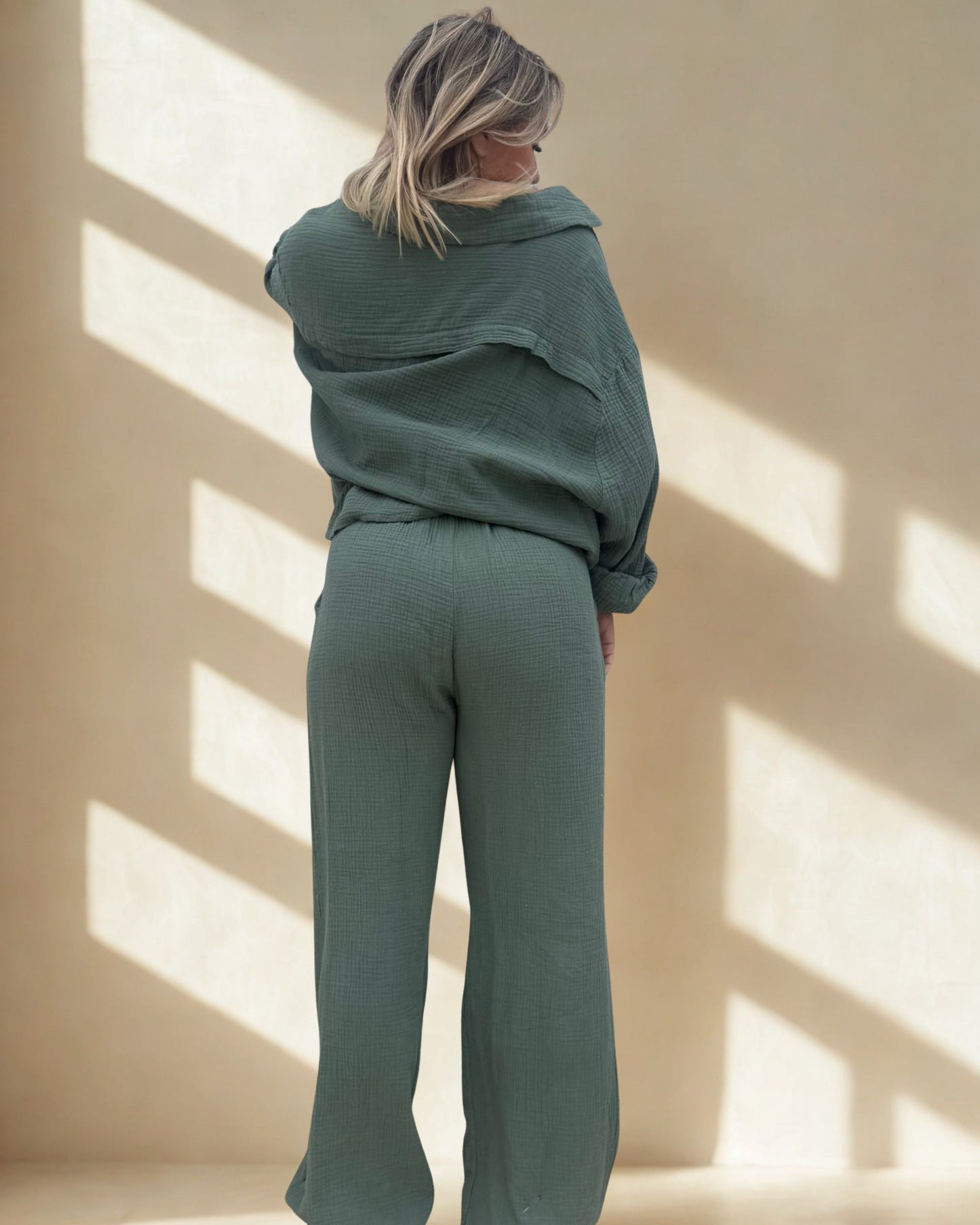 Pantalon Anubis Kaki – Confort & Élégance Décontractée